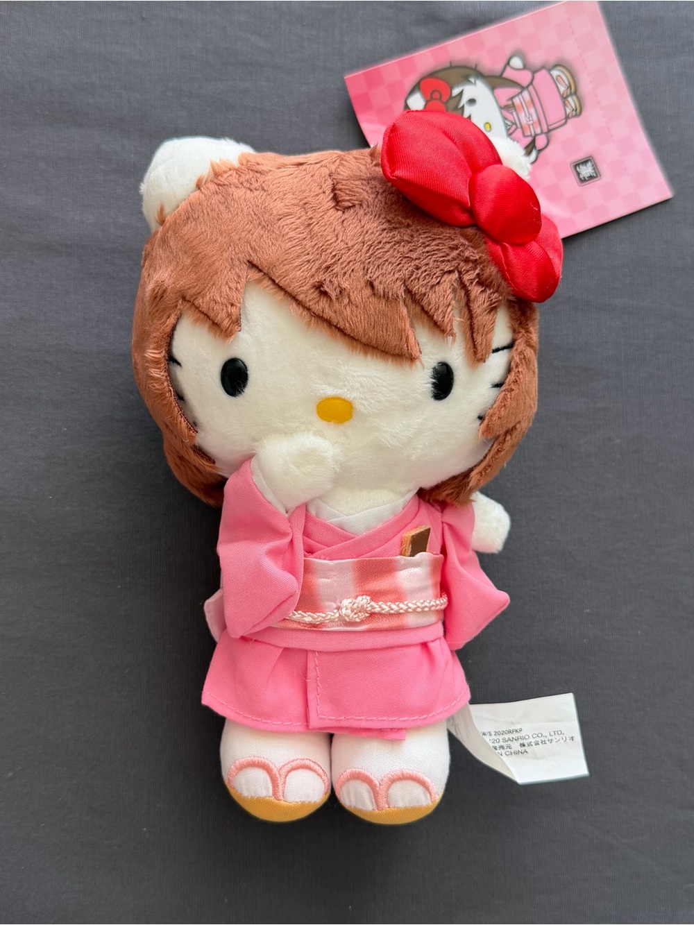 SanrioX Rurouni Kenshin Hello Kitty Kaoru Kamiya costume plush/keychain